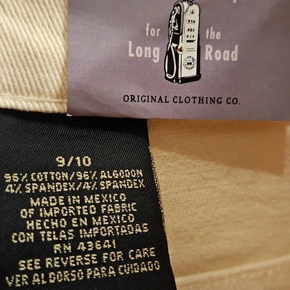 Route 66 ladies stretch fit Ivory White jeans Sz. 9/10 K Mart New Old Stock - Picture 3 of 10